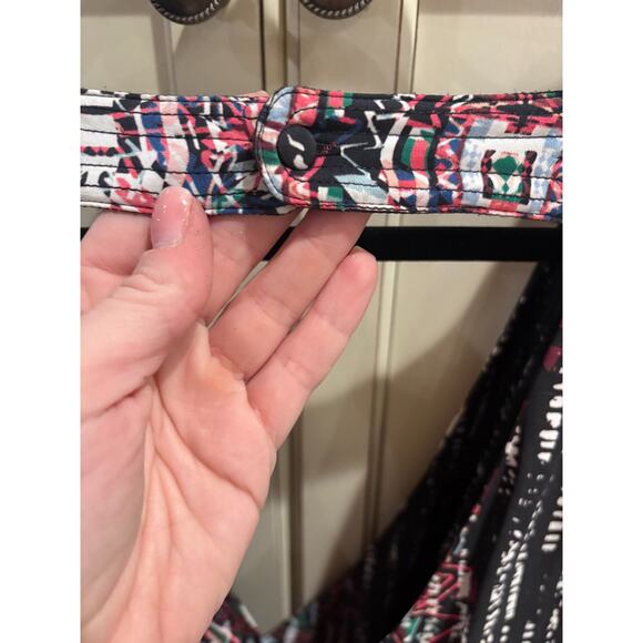 Parker Women's Long Sleeve Deep V-Neck Mini Dress Size XS 00-4 - Picture 6 of 6